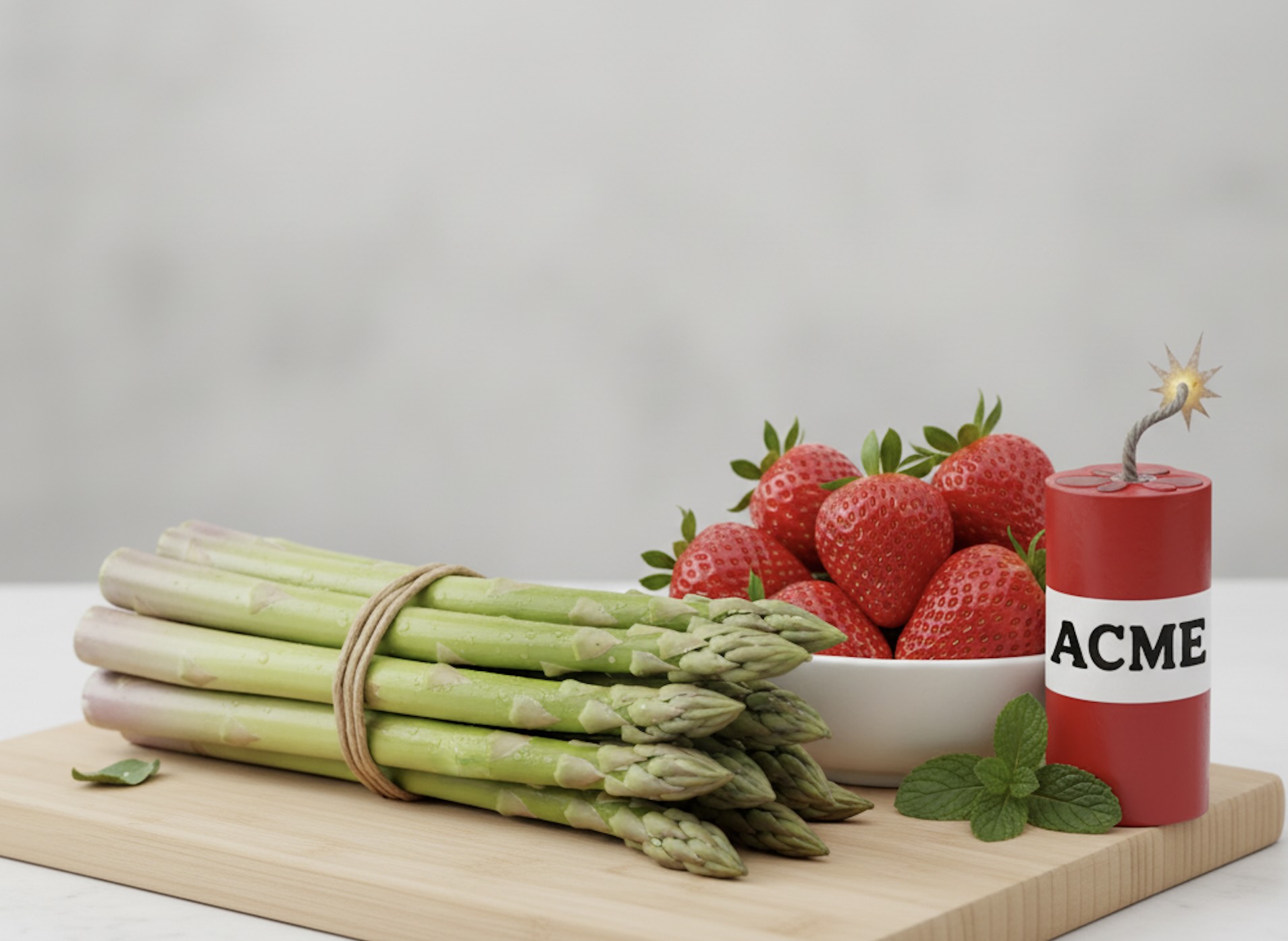Asparagus & Strawberries Logo